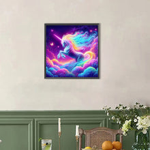 Load image into Gallery viewer, AB Diamond Painting - Full Round - Unicorn in the cloud (40*40CM)
