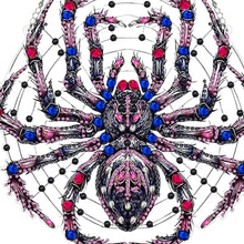 Load image into Gallery viewer, Acrylic Spider Diamond Art Hanging Pendant Halloween Diamond Painting Home Decor
