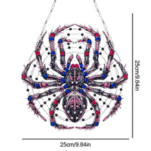 Load image into Gallery viewer, Acrylic Spider Diamond Art Hanging Pendant Halloween Diamond Painting Home Decor
