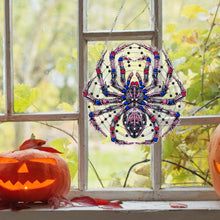 Load image into Gallery viewer, Acrylic Spider Diamond Art Hanging Pendant Halloween Diamond Painting Home Decor
