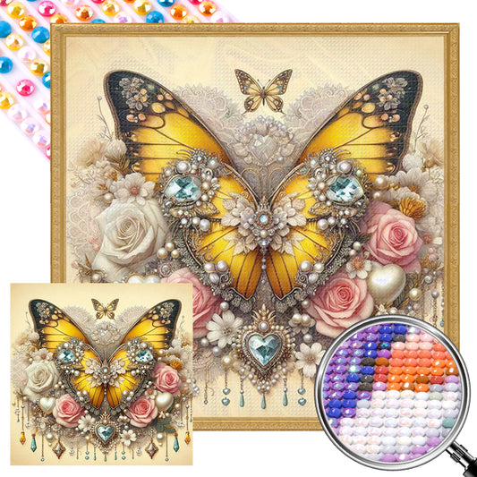 AB Diamond Painting - Full Round - Butterfly (30*30CM)