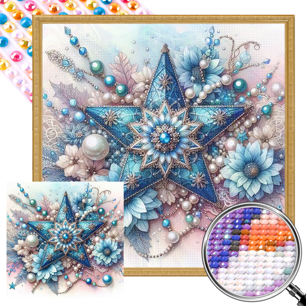 AB Diamond Painting - Full Round - Five-pointed star (30*30CM)