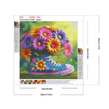 Load image into Gallery viewer, Diamond Painting - Full Round - Daisy bouquet shoes (30*30CM)
