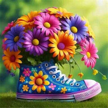 Load image into Gallery viewer, Diamond Painting - Full Round - Daisy bouquet shoes (30*30CM)
