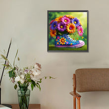 Load image into Gallery viewer, Diamond Painting - Full Round - Daisy bouquet shoes (30*30CM)
