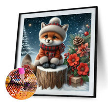 Load image into Gallery viewer, AB Diamond Painting - Full Round - Snow fox (30*30CM)
