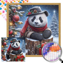 Load image into Gallery viewer, AB Diamond Painting - Full Round - Snow panda (30*30CM)
