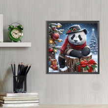 Load image into Gallery viewer, AB Diamond Painting - Full Round - Snow panda (30*30CM)
