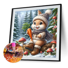 Load image into Gallery viewer, AB Diamond Painting - Full Round - Snow rabbit (30*30CM)

