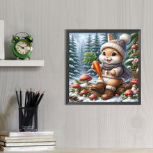 Load image into Gallery viewer, AB Diamond Painting - Full Round - Snow rabbit (30*30CM)
