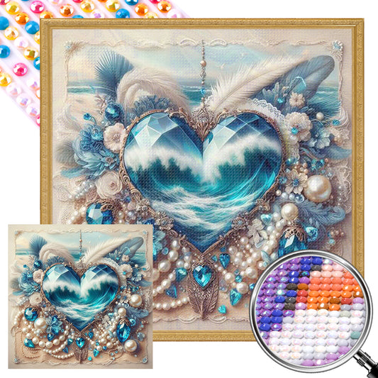 AB Diamond Painting - Full Round - Love pearl (30*30CM)