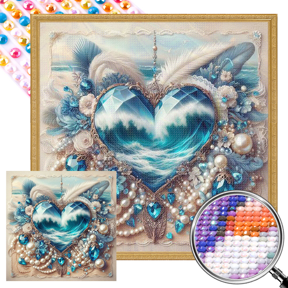 AB Diamond Painting - Full Round - Love pearl (30*30CM)