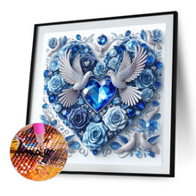 Load image into Gallery viewer, AB Diamond Painting - Full Round - Love white dove (30*30CM)
