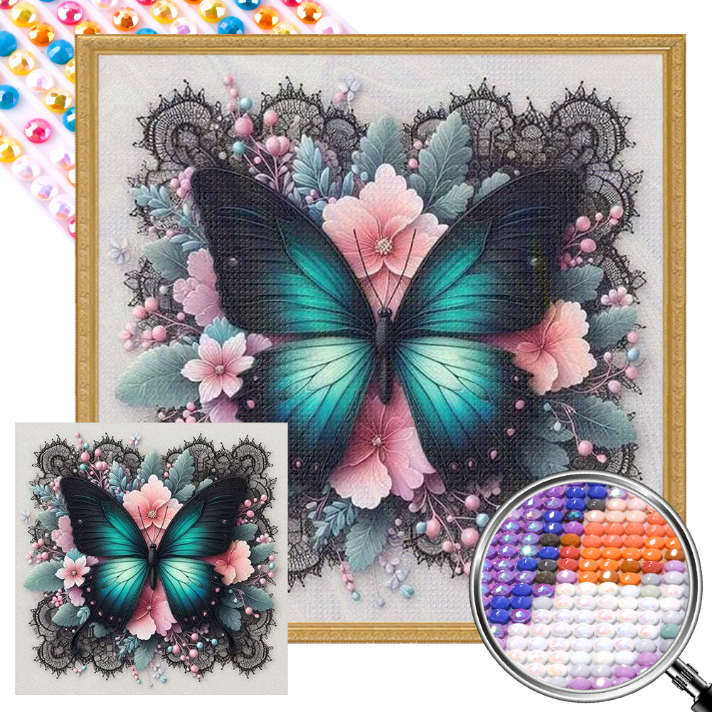 AB Diamond Painting - Full Round - Butterfly (40*40CM)