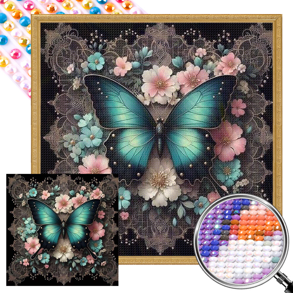 AB Diamond Painting - Full Round - Butterfly (40*40CM)