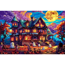 Load image into Gallery viewer, Diamond Painting - Full Round - Halloween horror night (60*40CM)
