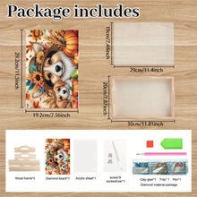 Load image into Gallery viewer, Wooden Butterfly and Flowers 5D DIY Diamond Painting Serving Tray for Home Decor
