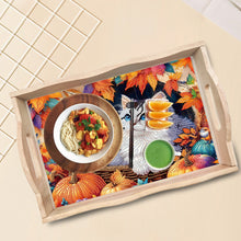Load image into Gallery viewer, Wooden Butterfly and Flowers 5D DIY Diamond Painting Serving Tray for Home Decor
