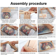 Load image into Gallery viewer, Wooden Butterfly and Flowers 5D DIY Diamond Painting Serving Tray for Home Decor
