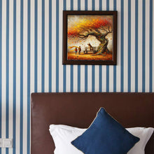 Load image into Gallery viewer, Diamond Painting - Full Round - Dog and family under the big tree in autumn (40*40CM)
