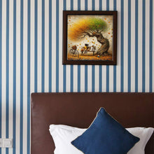 Load image into Gallery viewer, Diamond Painting - Full Round - Dog and family under the big tree in autumn (40*40CM)
