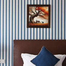 Load image into Gallery viewer, Diamond Painting - Full Round - Dog and family under the big tree in autumn (40*40CM)
