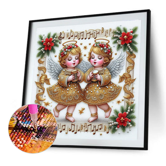 Diamond Painting - Full Round - Christmas angel (40*40CM)