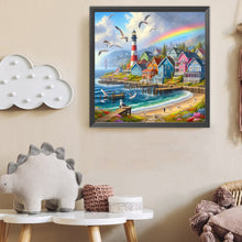 Load image into Gallery viewer, Diamond Painting - Full Round - Seaside town (50*50CM)
