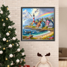 Load image into Gallery viewer, Diamond Painting - Full Round - Seaside town (50*50CM)

