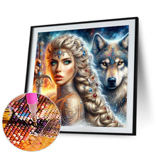 Load image into Gallery viewer, Diamond Painting - Full Round - Beauty and the Wolf (40*40CM)
