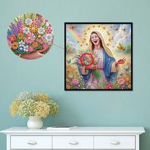 Load image into Gallery viewer, Diamond Painting - Partial Special Shaped - Virgin Jesus (40*40CM)
