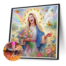 Load image into Gallery viewer, Diamond Painting - Partial Special Shaped - Virgin Jesus (40*40CM)
