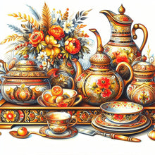 Load image into Gallery viewer, Diamond Painting - Full Round - Red pattern porcelain (40*40CM)
