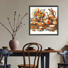 Load image into Gallery viewer, Diamond Painting - Full Round - Red pattern porcelain (40*40CM)
