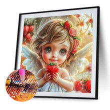 Load image into Gallery viewer, Diamond Painting - Full Round - Strawberry flower angel girl (40*40CM)
