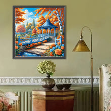 Load image into Gallery viewer, Diamond Painting - Full Round - Autumn maple leaf courtyard (40*40CM)
