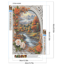 Load image into Gallery viewer, Diamond Painting - Full Round - Autumn landscape flower forest (40*60CM)
