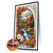 Load image into Gallery viewer, Diamond Painting - Full Round - Autumn landscape flower forest (40*60CM)
