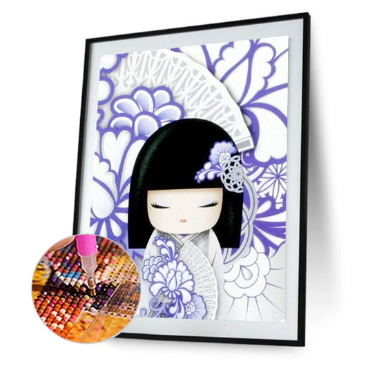 Diamond Painting - Full Round - Kimono doll (30*40CM)