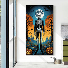 Load image into Gallery viewer, Diamond Painting - Full Round - Halloween night skeleton man (40*70CM)
