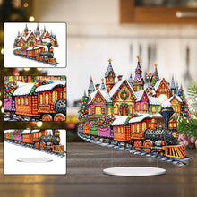 Load image into Gallery viewer, Christmas Table Top Diamond Painting Ornament Kits for Home Office Desktop Decor
