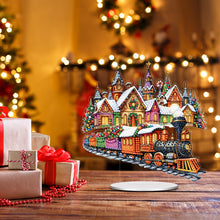 Load image into Gallery viewer, Christmas Table Top Diamond Painting Ornament Kits for Home Office Desktop Decor
