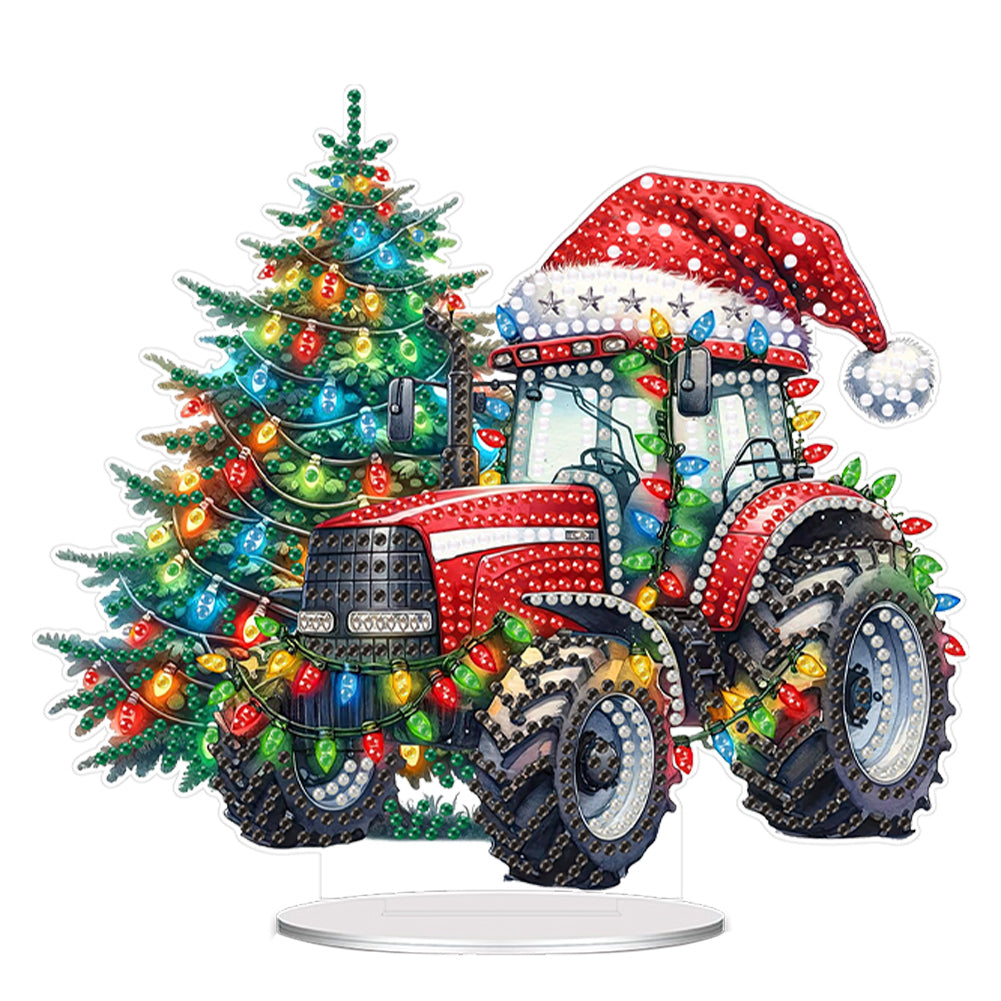 Christmas Table Top Diamond Painting Ornament Kits for Home Office Desktop Decor