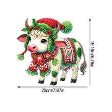 Load image into Gallery viewer, Christmas Table Top Diamond Painting Ornament Kits Home Decor (Winter Cow)
