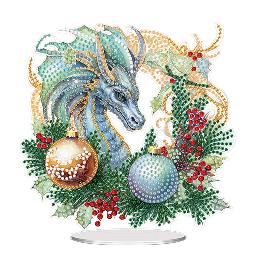 Christmas Table Top Diamond Painting Ornament Kits for Home Office Desktop Decor