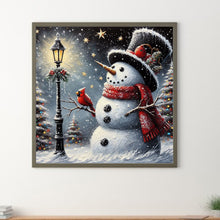 Load image into Gallery viewer, Diamond Painting - Full Round - Winter Street Light Snowman (40*40CM)
