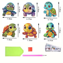 Load image into Gallery viewer, 6Pcs Acrylic Animals Diamond Painting Refrigerator Magnet for Fridge Whiteboards
