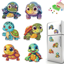 Load image into Gallery viewer, 6Pcs Acrylic Animals Diamond Painting Refrigerator Magnet for Fridge Whiteboards
