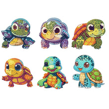 Load image into Gallery viewer, 6Pcs Acrylic Animals Diamond Painting Refrigerator Magnet for Fridge Whiteboards
