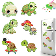 Load image into Gallery viewer, 6Pcs Acrylic Animals Diamond Painting Refrigerator Magnet for Fridge Whiteboards
